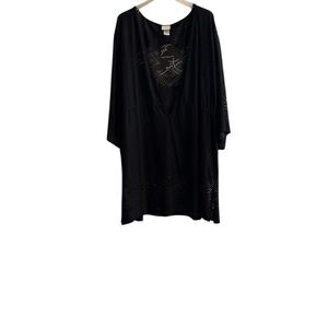 Wearabouts Black Sheer Cover-Up